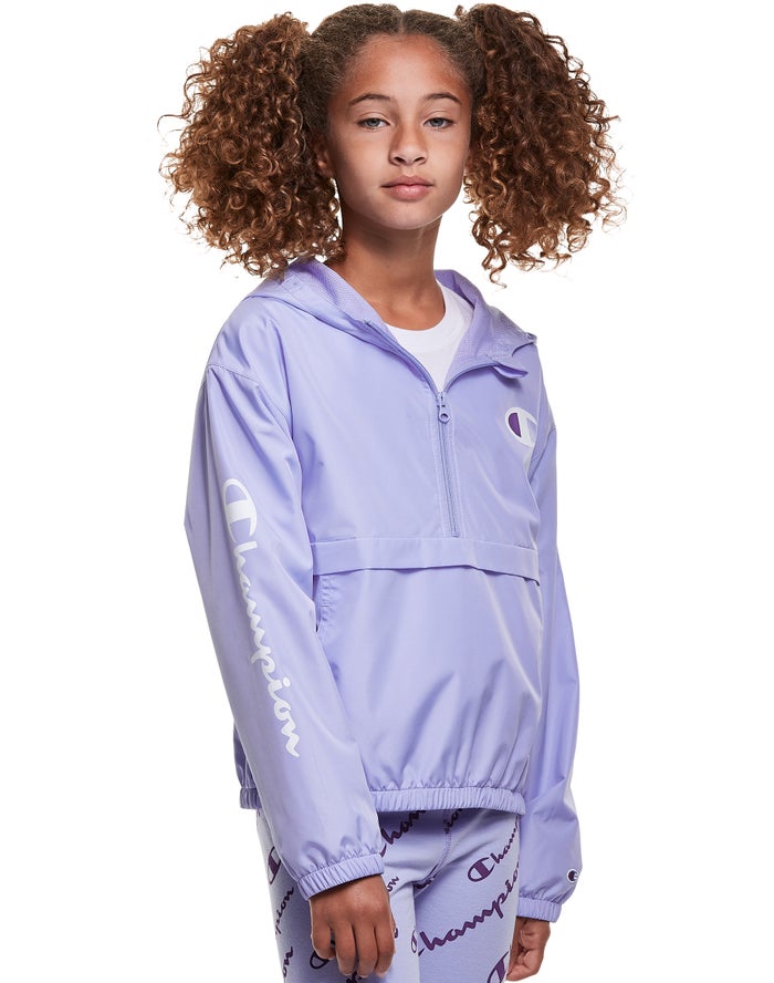 Champion Jas Meisjes - LichtPaars - Windbreaker C Logo ( 915730-POS )